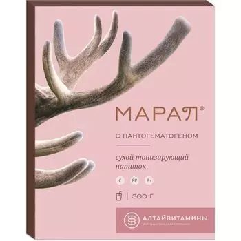 Марал сухой с пантогематогеном напиток порошок для приг. раствора для приема вн. пакет 300г