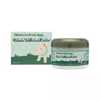 Маска для лица гелевая с коллагеном Green piggy collagen jella pack Elizavecca 100г