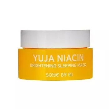 Маска для лица ночная с экстрактом юдзу Yuja niacin brightening sleeping mask mini Some By Mi 15г