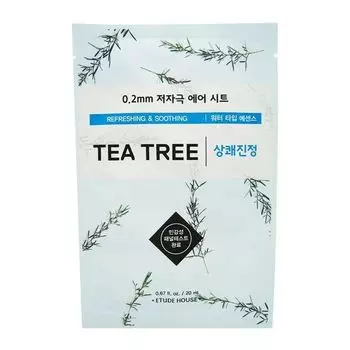 Маска для лица тканевая экстрактом чайного дерева 0.2 air refreshing &amp; soothing Etude House 20мл