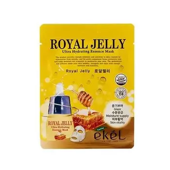 Маска для лица тканевая с экстрактом маточного молока Royal jelly Ekel/Екель 25мл
