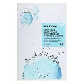 Маска для лица тканевая с гиалуроновой кислотой Joyful time essence mask hyaluronic acid MIZON 23г