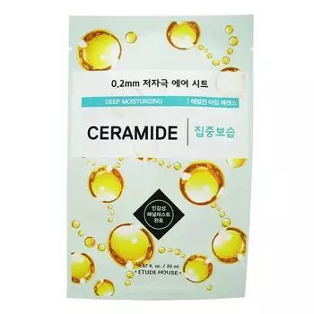Маска для лица тканевая с керамидами 0.2 air deep moisturizing Etude House 20мл