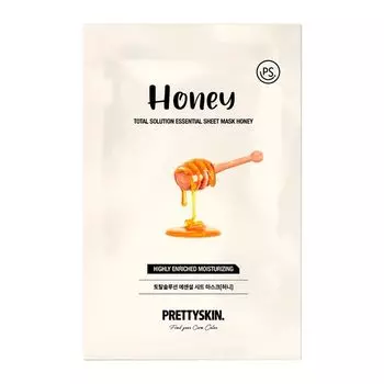 Маска для лица восстанавливающая с экстрактом мёда Prettyskin 23г