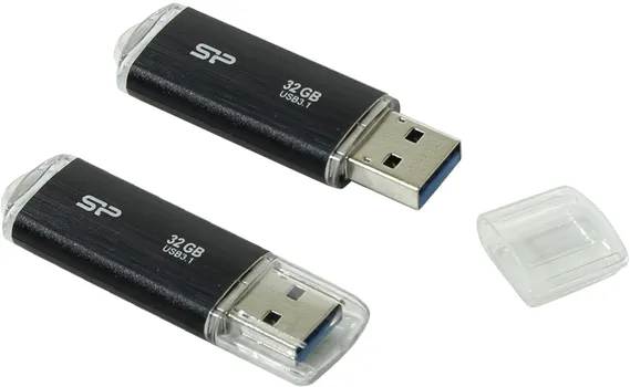 Флешка 32Gb USB 3.1 Silicon Power Blaze Blaze B02, черный (SP032GBUF3B02V1K)