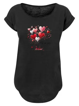 Рубашка F4NT4STIC Herzbaum Be Mine!, черный