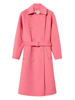 Двубортное пальто TWINSET, розовый
