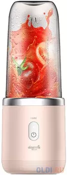 Блендер портативный Deerma Juice blender NU05 140Вт розовый