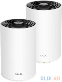 Бесшовный Mesh роутер TP-Link DECO X68(2-PACK) AX3600 10/100/1000BASE-TX белый (упак.:2шт)