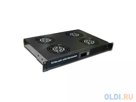 Блок 2-х вентиляторов Lanmaster TWT-CBB-FANB2-RACK 19" 1U с подшипниками без термостата