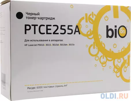 Bion CE255A Картридж для HP LaserJet P3015, черный, 6000 стр. [Бион]
