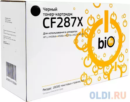 Картридж Bion CF287X 18000стр Черный