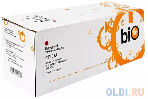 Картридж Bion CF403A 1400стр Пурпурный