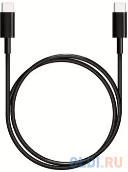 Bion Кабель для зарядки USB Type-C to Type-C (CM/CM), 3A, 60W, 1м, черный [BXP-CCP-USBC-CMCM-1M-B]