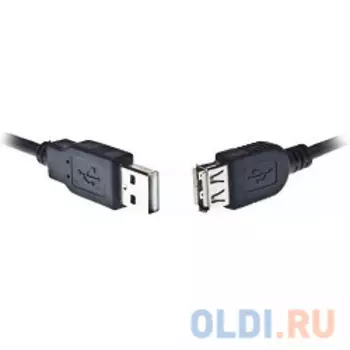 Bion Кабель удлинительный USB 2.0 A-A (m-f), 3м, черный [BXP-CCP-USB2-AMAF-030]