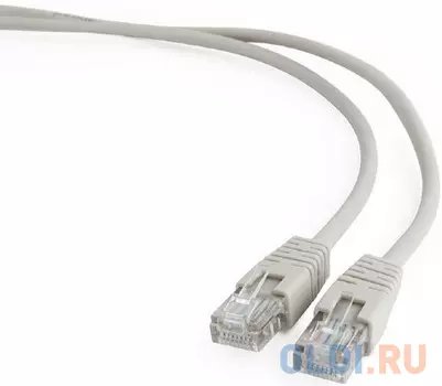Bion Патч корд UTP кат.5е 1м серый [Бион][BNPP12-1M]