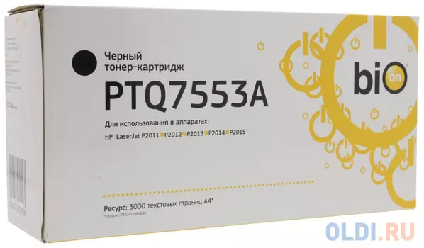 Картридж Bion Q7553A 3000стр Черный