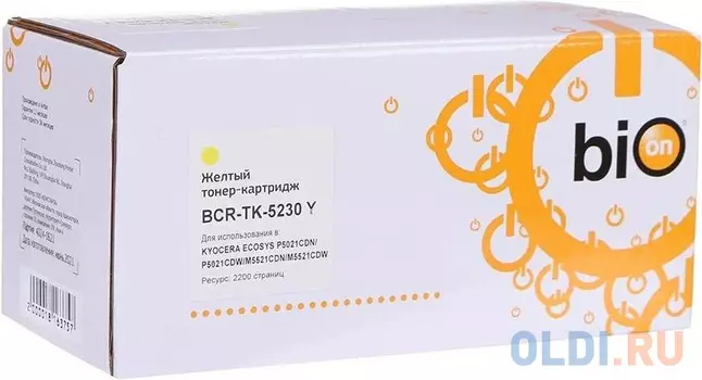 Картридж Bion TK-5230Y 2600стр Желтый