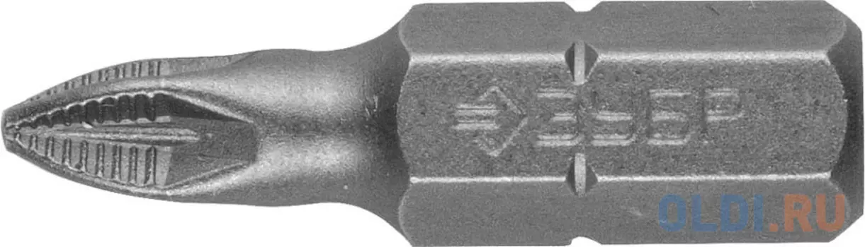 Бита ЗУБР МАСТЕР 26003-1-25-2 кованая CrMo C 1/4 PZ1 25мм 2шт
