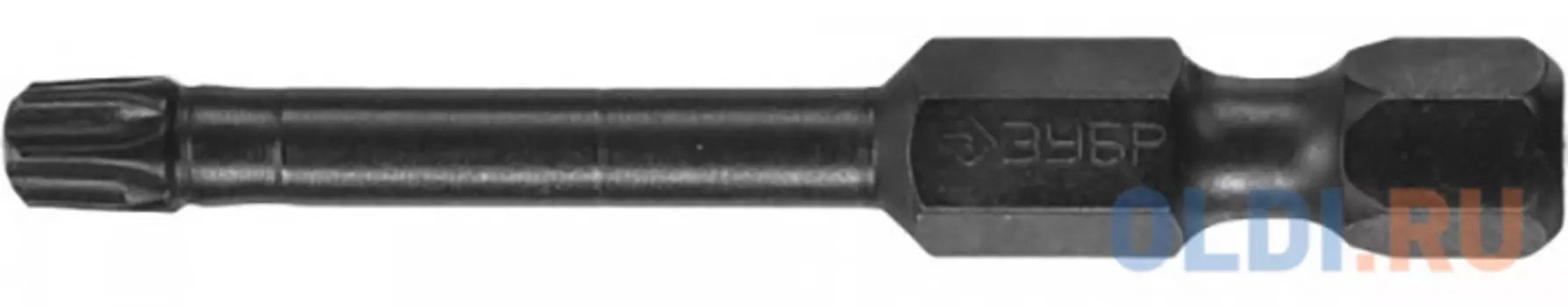 Биты ЗУБР "ПРОФИ" TORX, тип хвостовика E 1/4", T25, 50мм, 2шт, на карточке