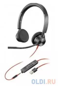 Гарнитура Plantronics BlackWire 3325 черный 213938-01/214016-01