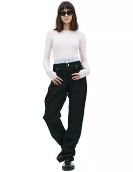 Double waist jeans
