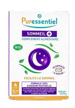 Puressentiel Биологически активная добавка "4 эфирных масла", 30 капсул (Puressentiel, Отдых и Релакс)