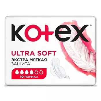 KOTEX Прокладки гигиенические Ультра Софт Нормал 10.0