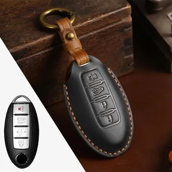 Чехол для автомобильного ключа для Nissan Juke Leaf Micra K12 Note Patrol Qashqai J11 J10 Tiida Versa X-trail Xtrail X Trail T32 Infiniti синий