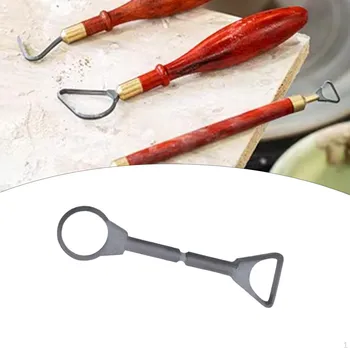2Pcs Clay Sculpting Tools Sculpture Portable Rust Resistant Metal Ceramic Scraping Tool Style C