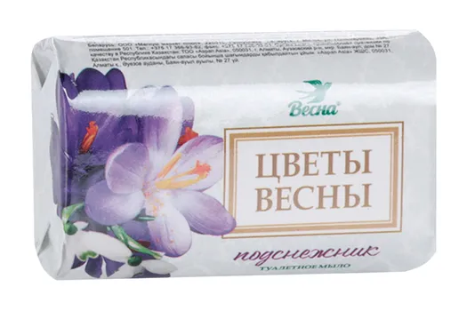 Мыло твердое Весна Цветы весны Подснежник, 90 г