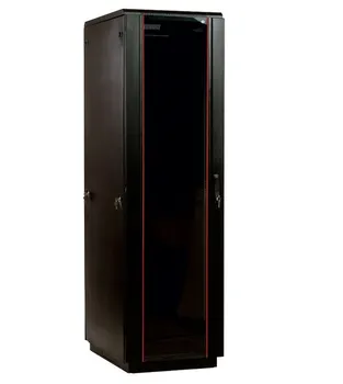 Шкаф напольный 19", 42U ЦМО ШТК-М-42.6.10-1ААА-9005 (600x1000) дверь стекло, чёрный