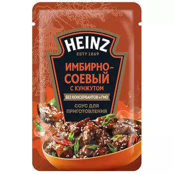 Соус Heinz Имбирно-cоевый c кунжутом для приготовления 120 гр