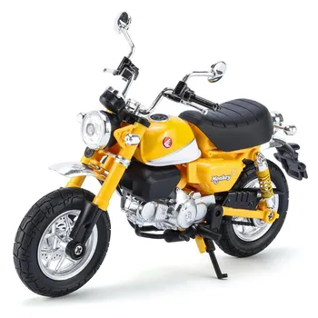 1/12 Honda Monkey игрушечный мотоцикл литой металлической модели супер спортивная миниатюрная коллекция звук и свет подарок для мальчиков красный