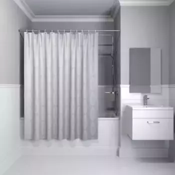 Штора для ванной «Iddis» Base BD05P18i11 180/200 светло-серая