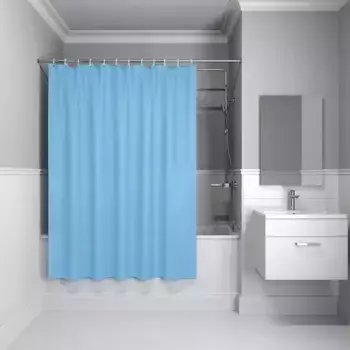 Штора для ванной «Iddis» Basic BL06P24i11 180/200 голубая