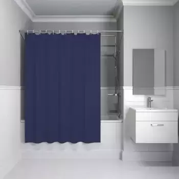Штора для ванной «Iddis» Promo P05PE18i11 180/200 тёмно-синяя