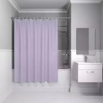 Штора для ванной «Iddis» Promo P41PV11i11 180/180 светло-лиловая