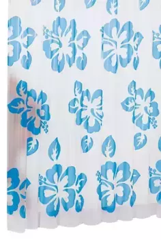Штора для ванной «Ridder» Flowerpower 32353 180/200 голубая