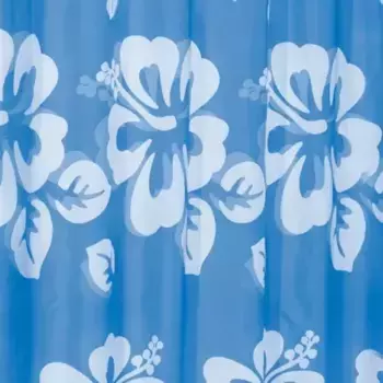 Штора для ванной «Ridder» Flowerpower 42353 180/200 синяя/голубая