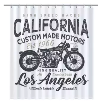 Штора для ванной «Fixsen» California FX-2500 180/200 белая/рисунок
