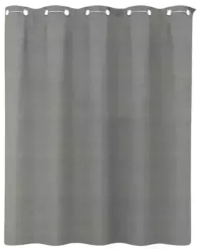 Штора для ванной «WasserKRAFT» Isen SC-40202 200/200 серая