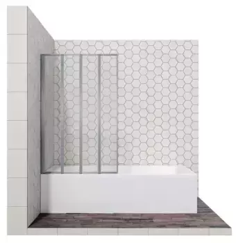 Шторка на ванну стеклянная «Ambassador» Bath Screens 16041110 90/140 прозрачная левая