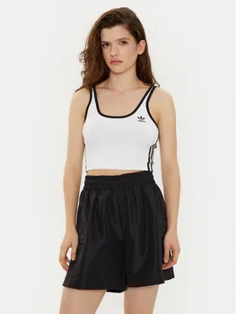Топ облегающего кроя adicolor 3-Stripes JD4613 Adidas, белый