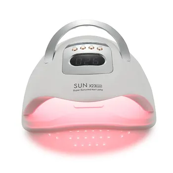 SUNX23 MAX УФ-лампа для ногтей, сушилка для ногтей, 81 бусина, УФ-свет для ногтей, профессиональная лампа для отверждения, сушилка для геля для ногтей, маникюрное оборудование EU чёрный/белый