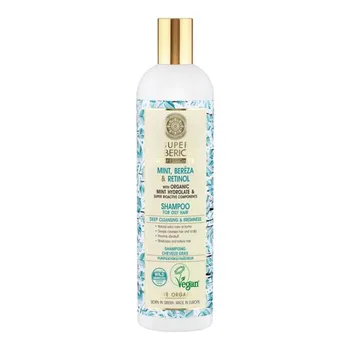Шампунь для волос Super Siberica Professional с мятой, берриозой и ретинолом Natura Siberica, 400 мл
