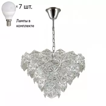 Подвесная люстра Odeon Light Talerti с лампочками 4923/7+Lamps E14 P45