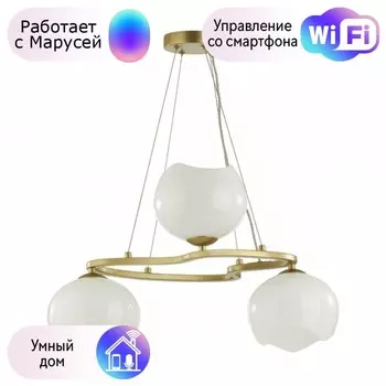 Подвесная люстра Odeon Light Waterlily с поддержкой Маруся 4873/3-М