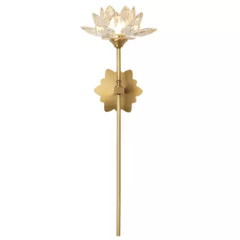 Бра Хрустальный Цветок Лотоса Lotus flower Wall Clear Glass D