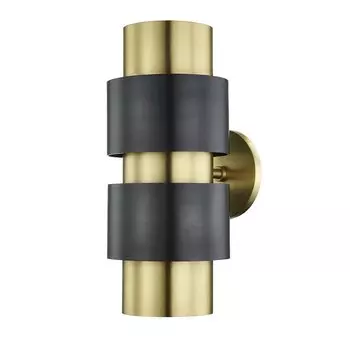 Бра Hudson Valley 9420-AOB Cyrus 2 Light Wall Sconce In Aged Old Bronze